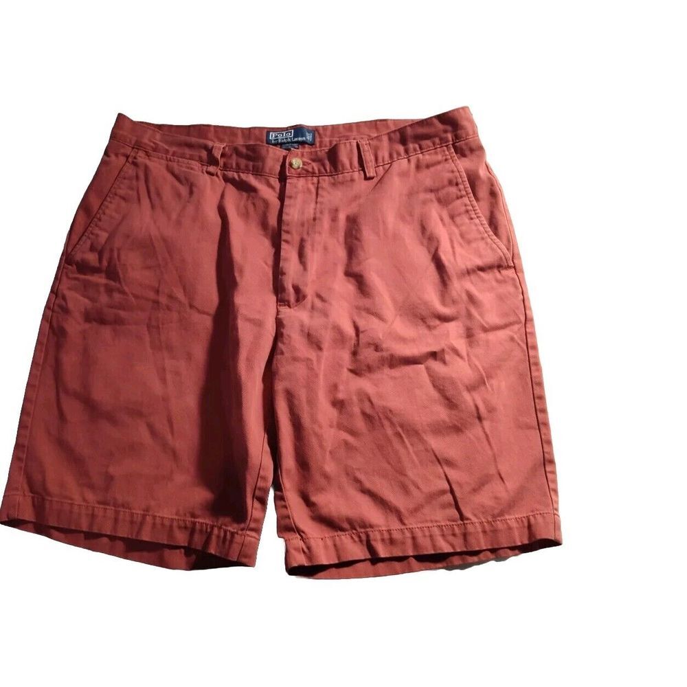 Polo Ralph Lauren 38 Red Relaxed Fit Classic Chino Prospect Shorts